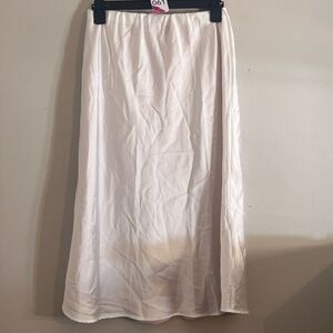 Elegant Cream Midi Skirt for Women